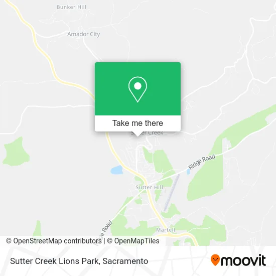 Sutter Creek Lions Park map