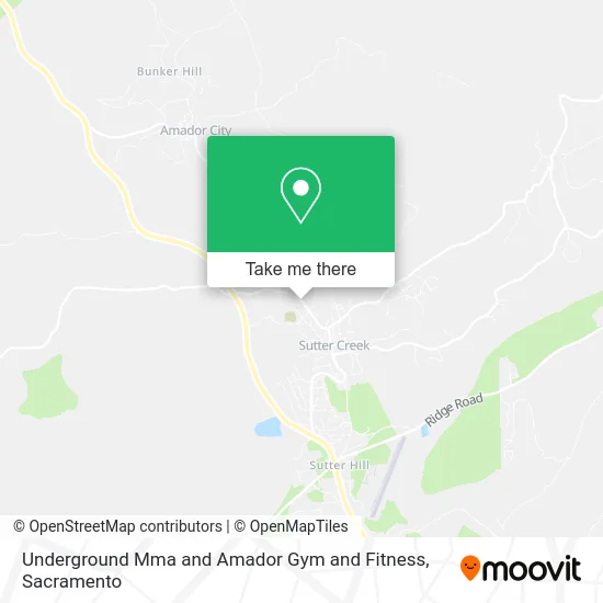 Mapa de Underground Mma and Amador Gym and Fitness