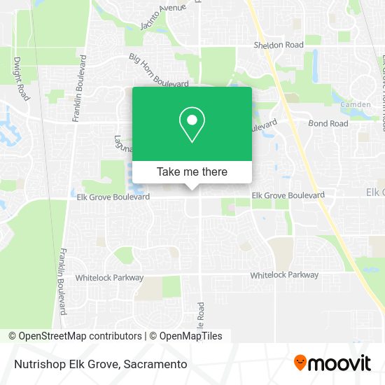 Nutrishop Elk Grove map