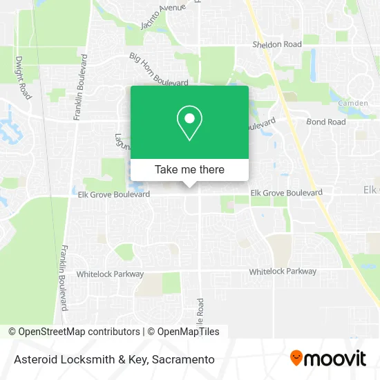 Mapa de Asteroid Locksmith & Key