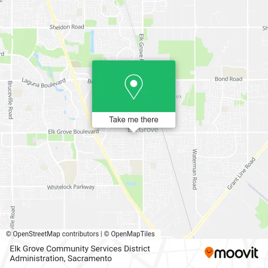 Mapa de Elk Grove Community Services District Administration