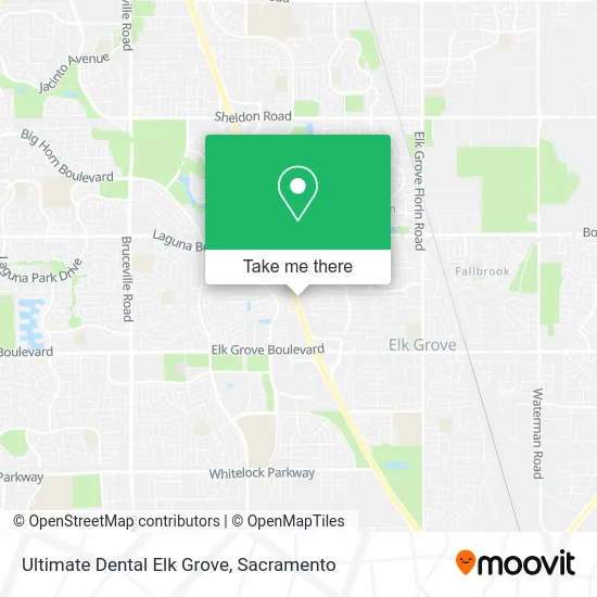 Ultimate Dental Elk Grove map