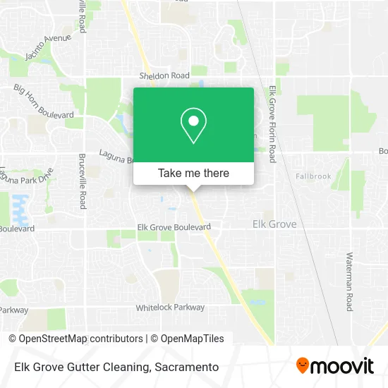 Elk Grove Gutter Cleaning map