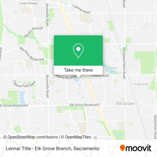 Mapa de Lennar Title - Elk Grove Branch