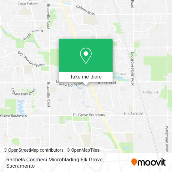 Mapa de Rachels Cosmesi Microblading Elk Grove