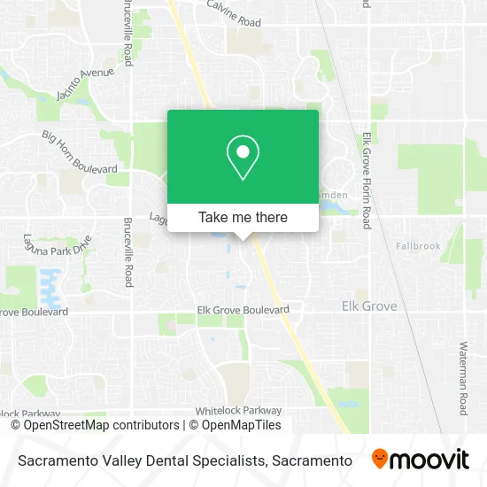 Sacramento Valley Dental Specialists map