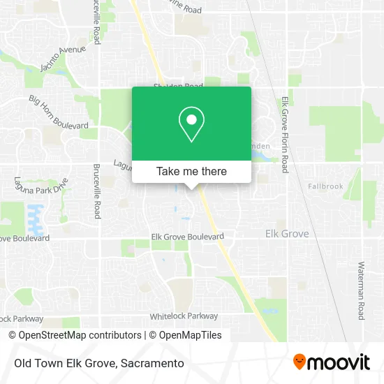 Mapa de Old Town Elk Grove