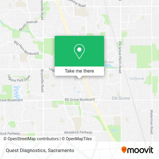 Quest Diagnostics map