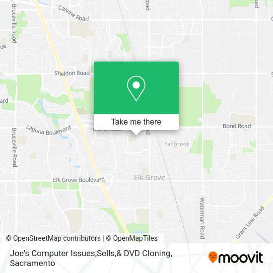 Joe's Computer Issues,Sells,& DVD Cloning map