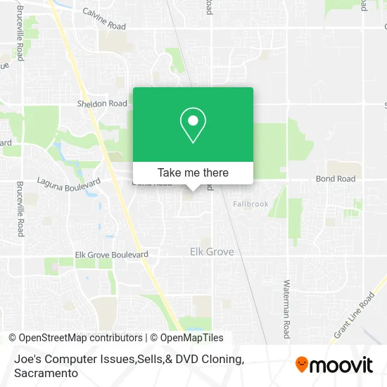 Joe's Computer Issues,Sells,& DVD Cloning map