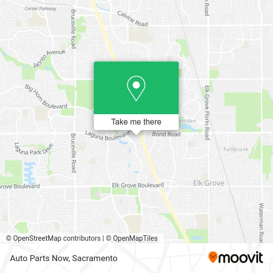 Mapa de Auto Parts Now
