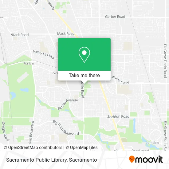 Sacramento Public Library map