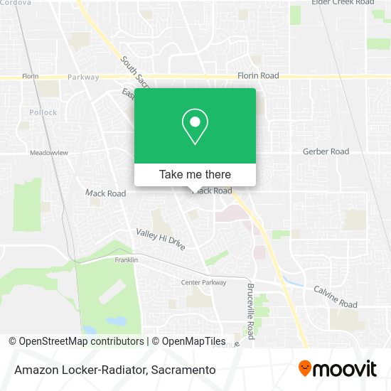 Amazon Locker-Radiator map