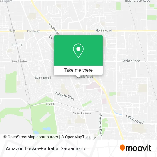 Amazon Locker-Radiator map