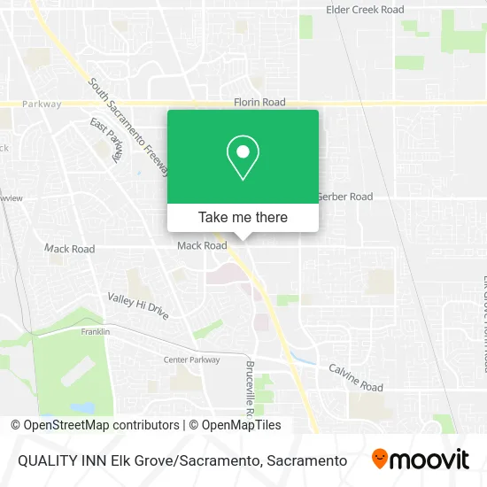 QUALITY INN Elk Grove / Sacramento map