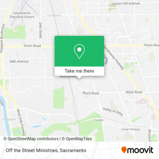 Mapa de Off the Street Ministries