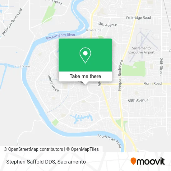 Mapa de Stephen Saffold DDS