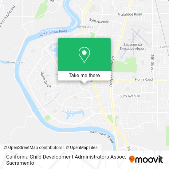 California Child Development Administrators Assoc map