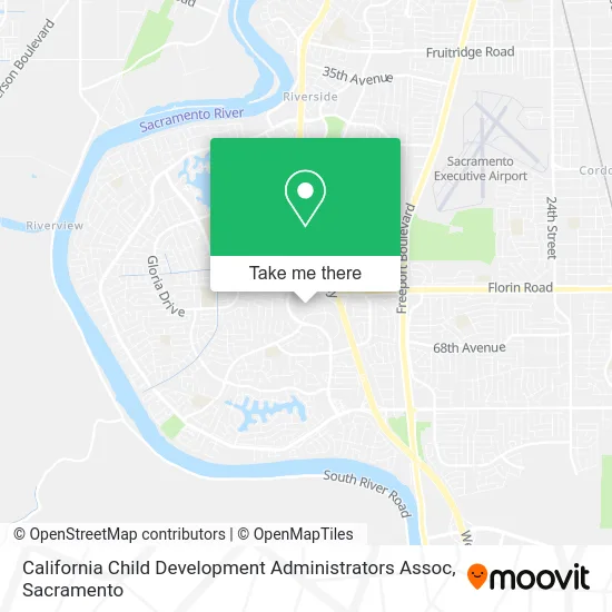 Mapa de California Child Development Administrators Assoc
