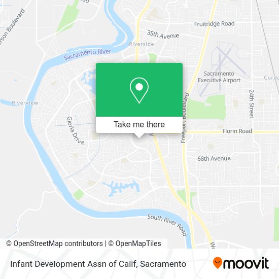 Infant Development Assn of Calif map