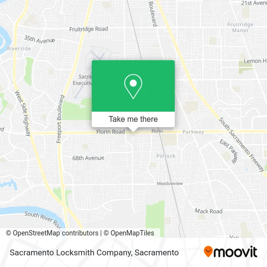 Sacramento Locksmith Company map