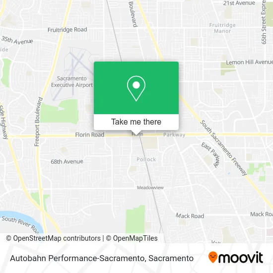 Autobahn Performance-Sacramento map