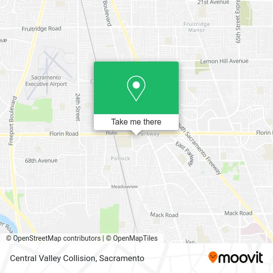 Central Valley Collision map