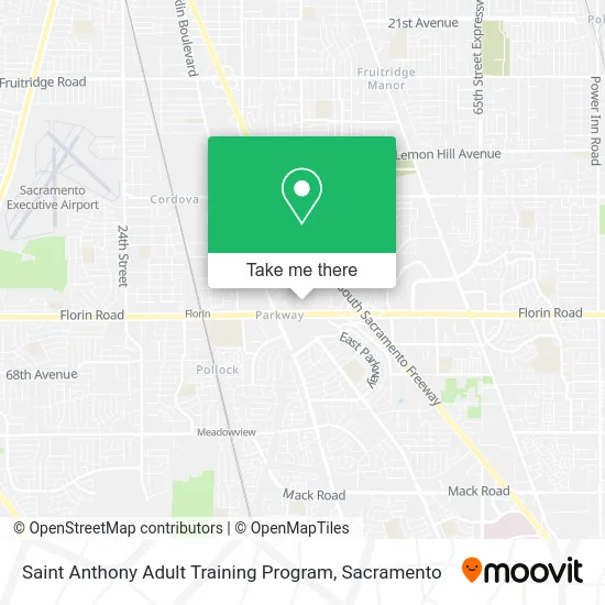 Saint Anthony Adult Training Program map