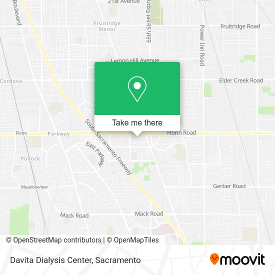 Mapa de Davita Dialysis Center