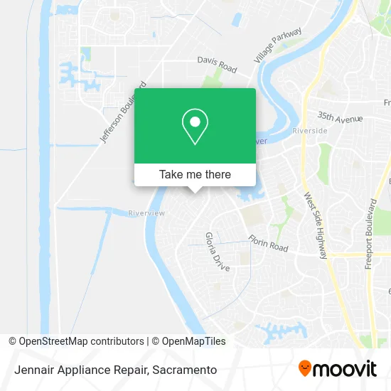 Jennair Appliance Repair map