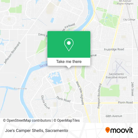 Joe's Camper Shells map