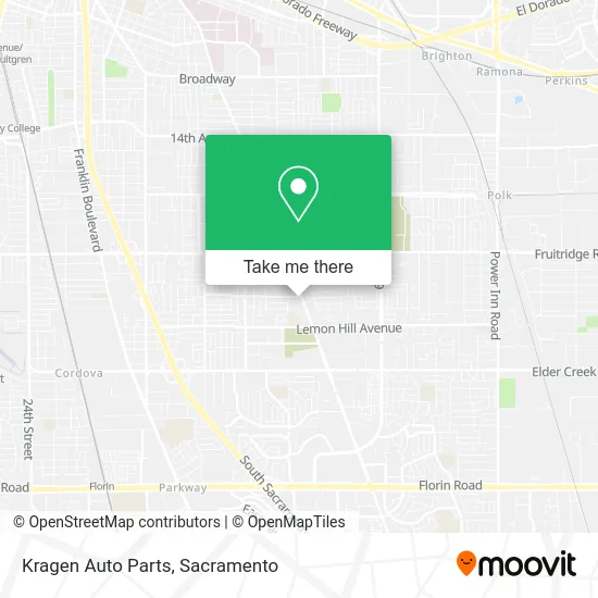 Mapa de Kragen Auto Parts