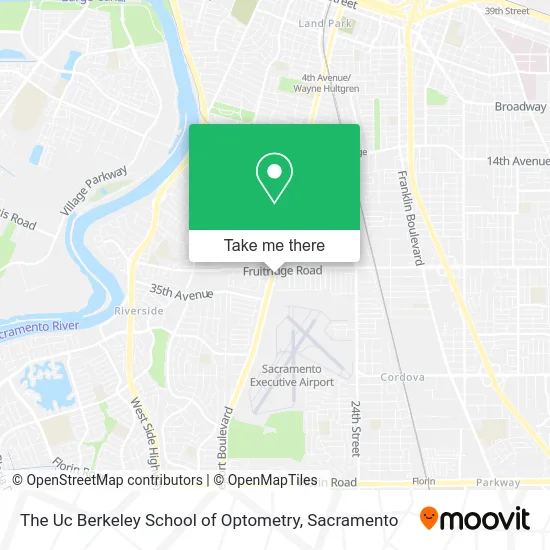 The Uc Berkeley School of Optometry map