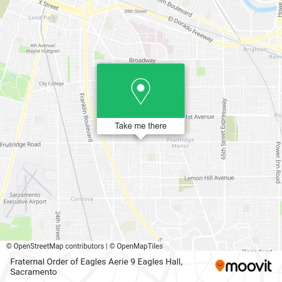 Fraternal Order of Eagles Aerie 9 Eagles Hall map
