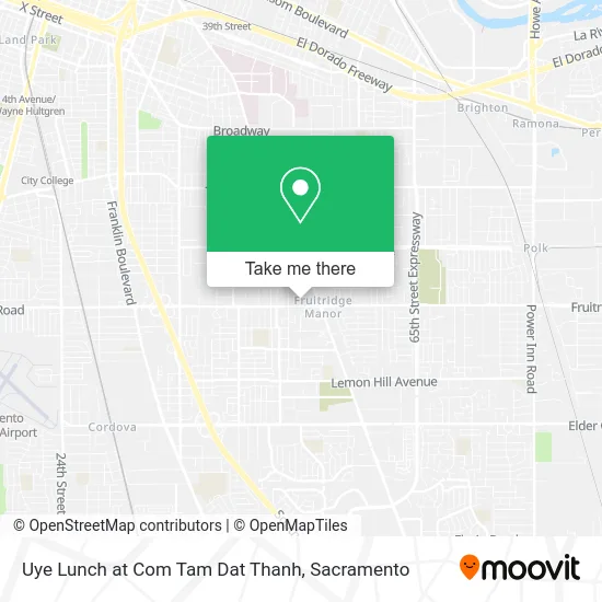 Uye Lunch at Com Tam Dat Thanh map