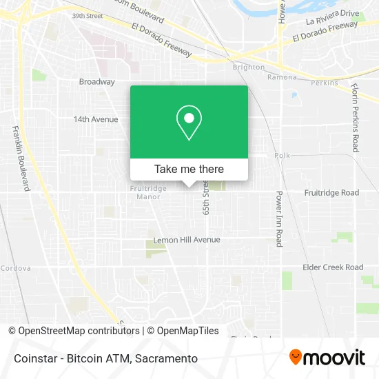 Mapa de Coinstar - Bitcoin ATM