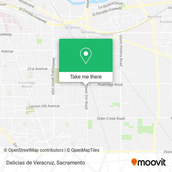 Delicias de Veracruz map
