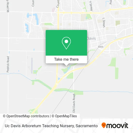 Mapa de Uc Davis Arboretum Teaching Nursery