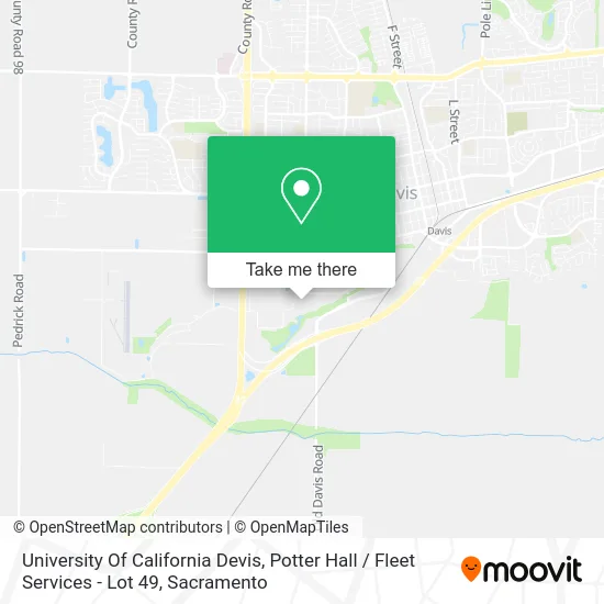 University Of California Devis, Potter Hall / Fleet Services - Lot 49 map