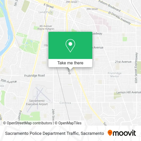 Sacramento Police Department Traffic map