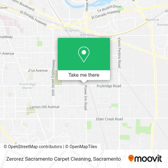 Mapa de Zerorez Sacramento Carpet Cleaning