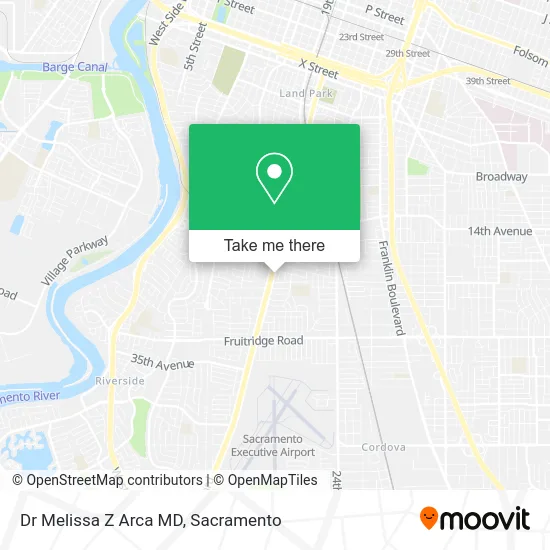 Mapa de Dr Melissa Z Arca MD