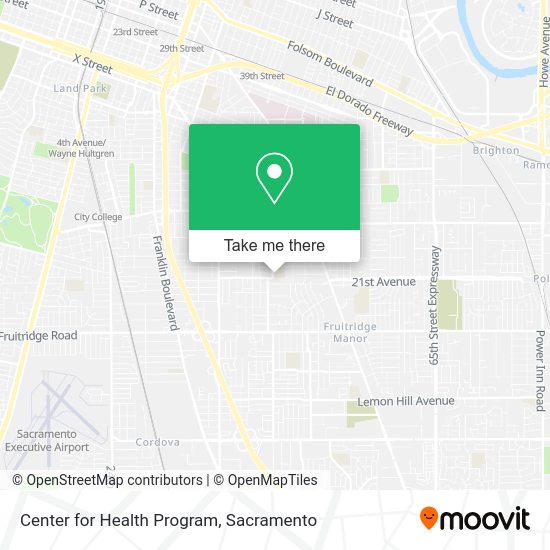 Center for Health Program map