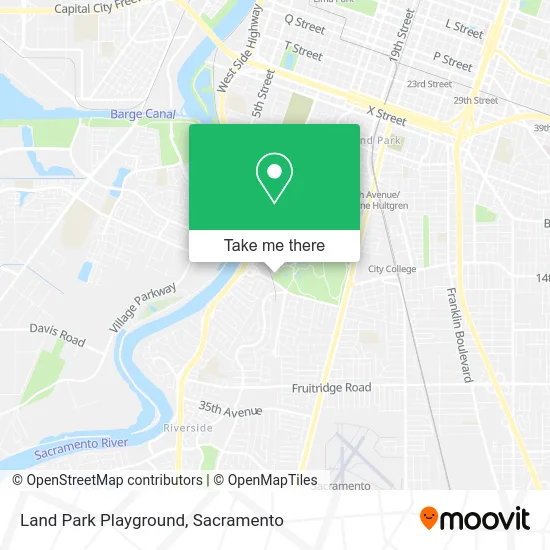 Land Park Playground map