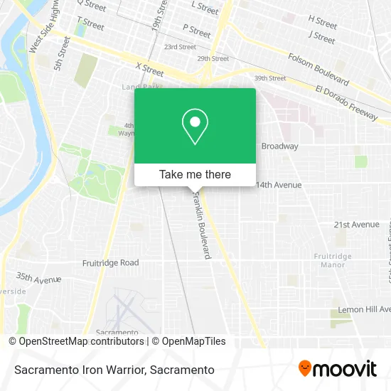 Sacramento Iron Warrior map