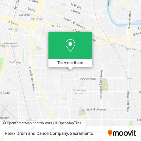 Mapa de Fenix Drum and Dance Company