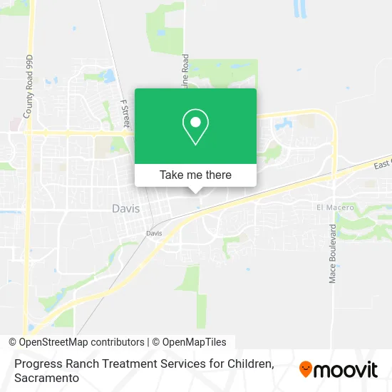 Mapa de Progress Ranch Treatment Services for Children