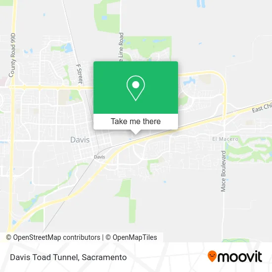 Mapa de Davis Toad Tunnel