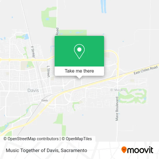 Mapa de Music Together of Davis