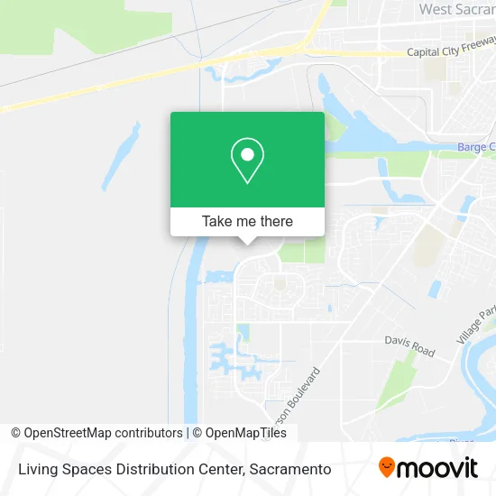 Living Spaces Distribution Center map